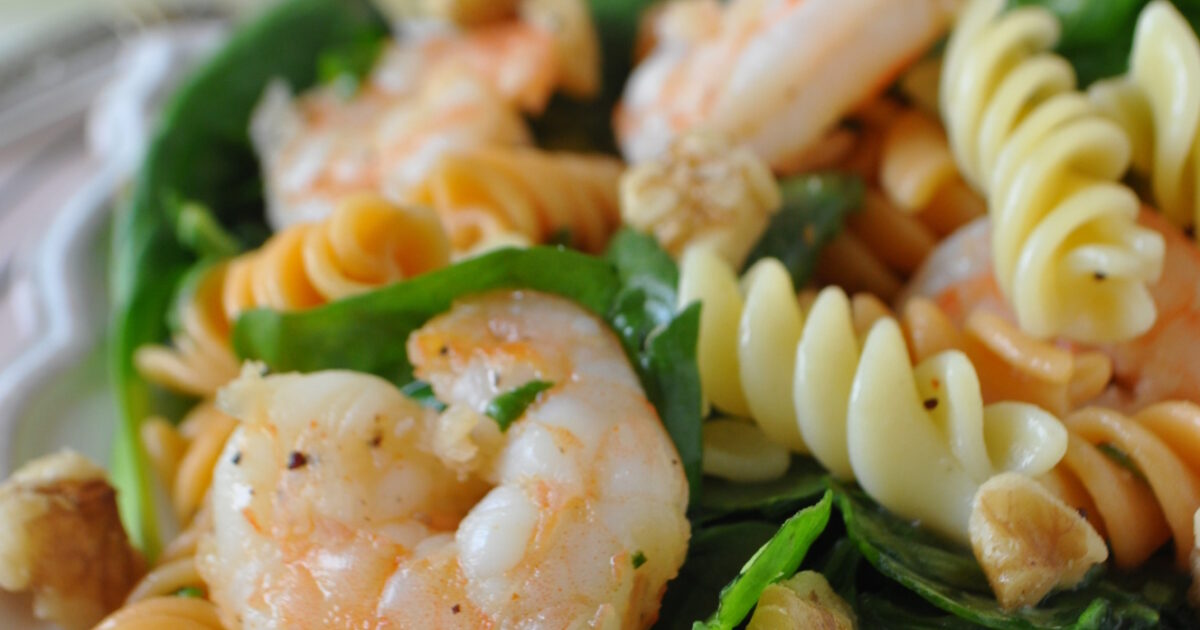 Shrimp Poppy Seed Pasta Salad | Speaking of Women’s Health