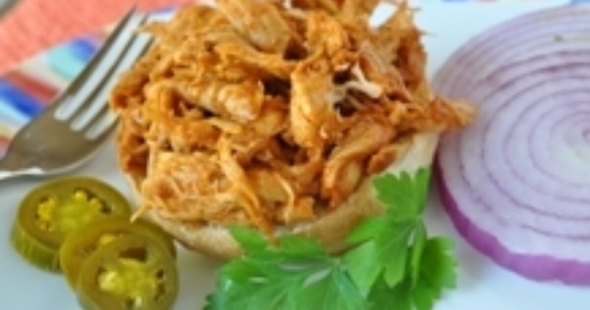 Open Face Pulled Chicken Sandwiches | Speaking of Women’s Health