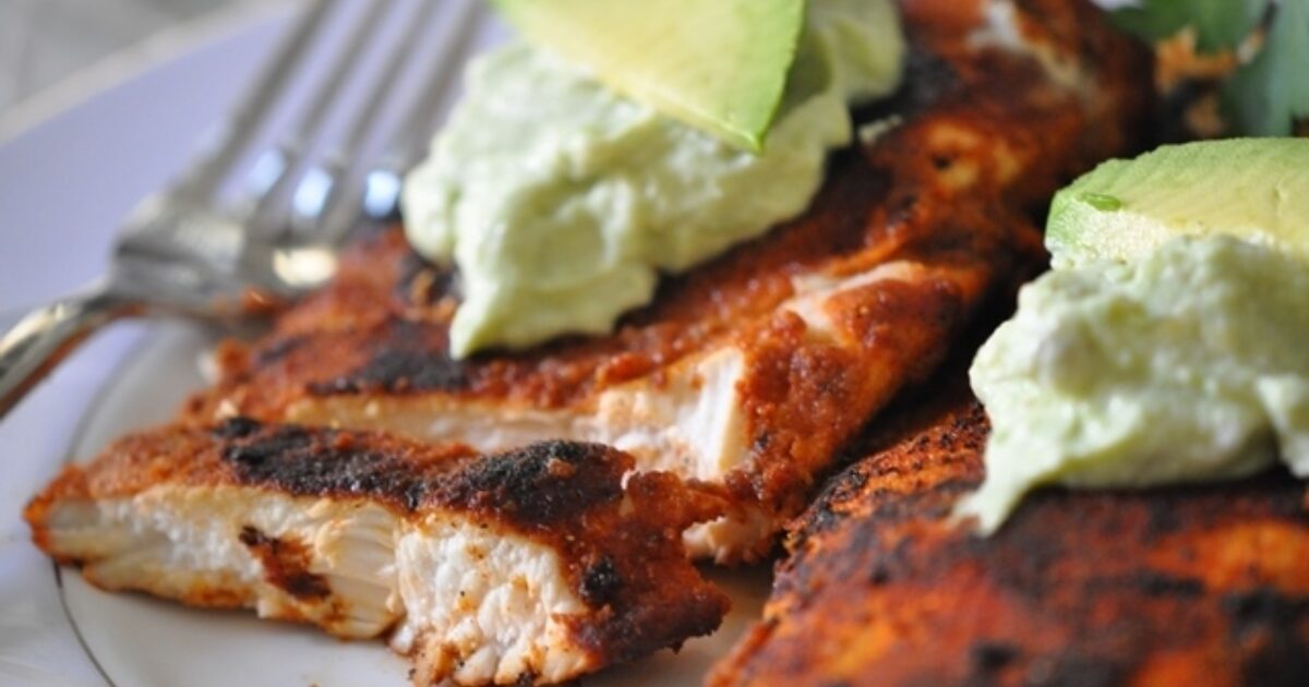Blackened Chicken with Avocado Cream… | Speaking of Women’s Health