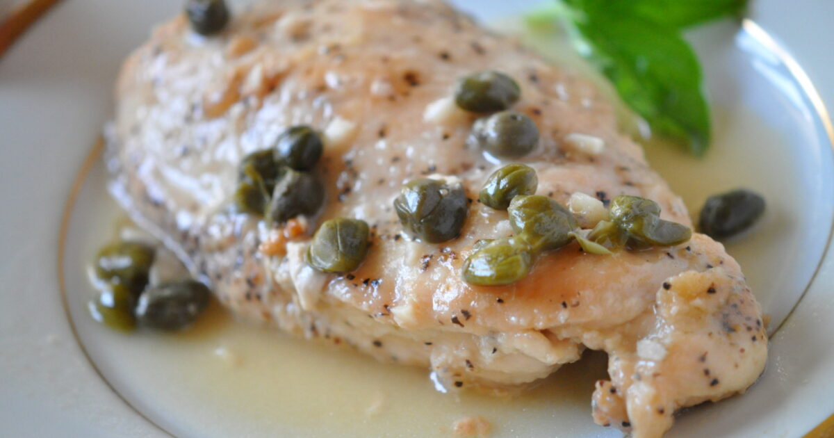 Chicken with Lemon Caper Sauce | Speaking of Women’s Health