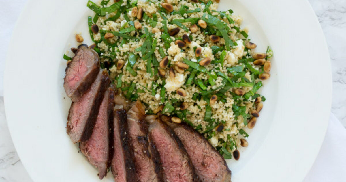 Moroccan Couscous Steak Salad | Speaking of Women’s Health