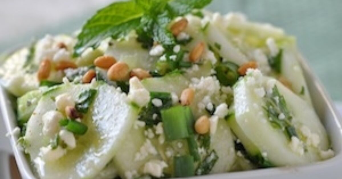 Cucumber, Mint and Feta Salad | Speaking of Women’s Health