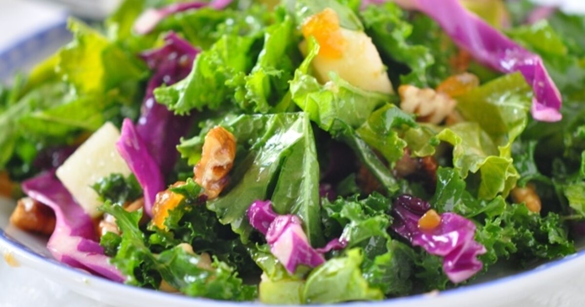 Kale Salad with Fruity Vinaigrette | Speaking of Women’s Health