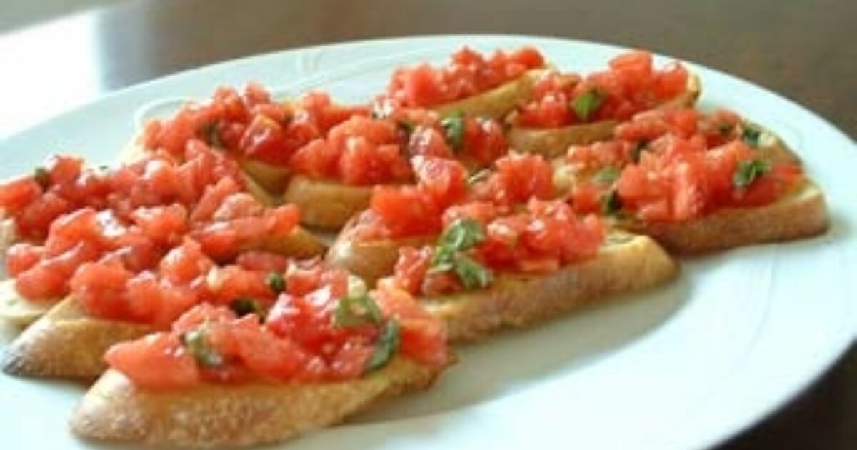 Bruschetta with Tomato and Basil | Speaking of Women’s Health