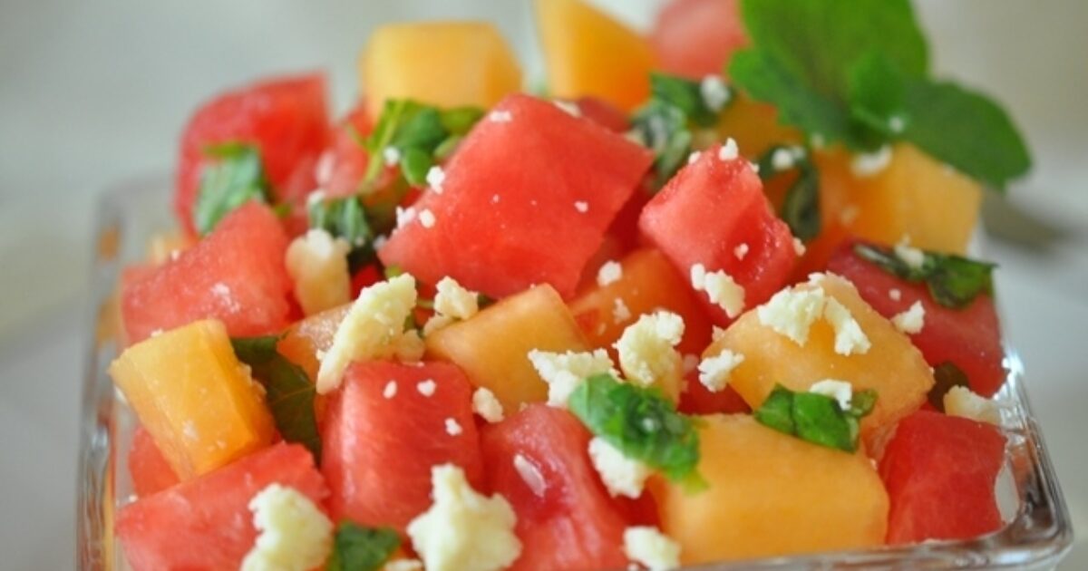 Watermelon and Cantaloupe Salad | Speaking of Women’s Health