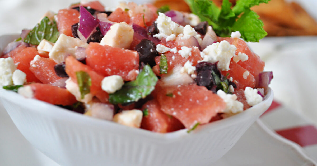 Watermelon and Feta Salsa | Speaking of Women’s Health