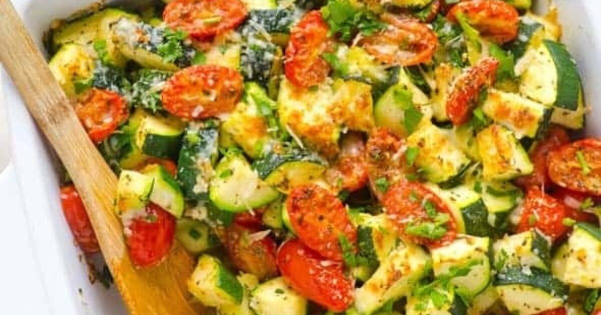 Roasted Garlic, Zucchini and Tomato Bake Speaking of Women’s Health