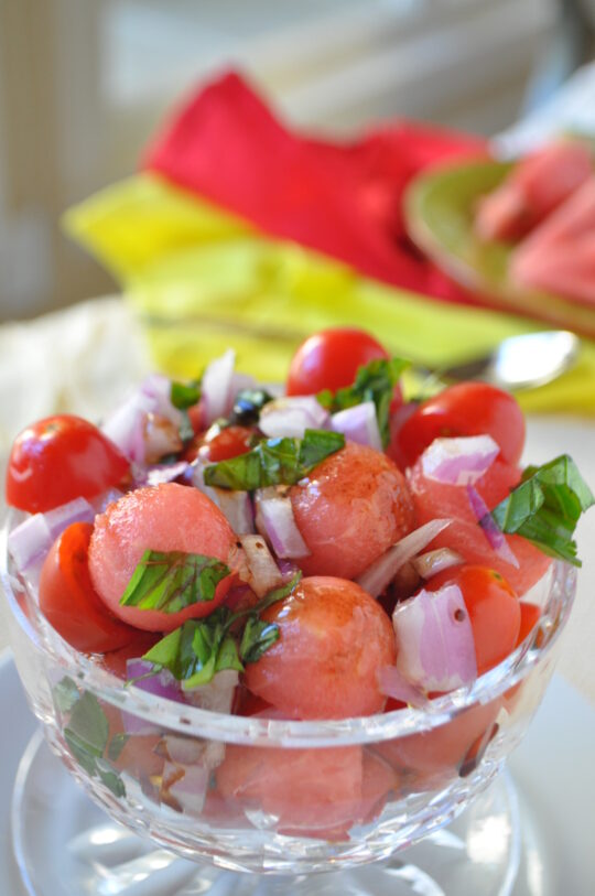 Watermelon and Tomato Salad