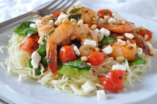 Greek Shrimp Scampi