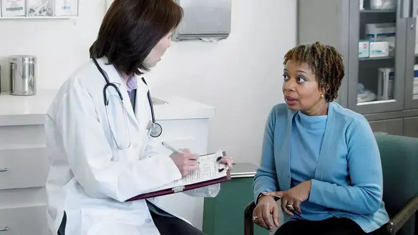 Bleeding doctor patient womens health